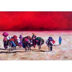 Naseeb Khan, 20 x 30 Inch, Oil on Canvas, Landscape Painting, AC-NSBK-017 Naseeb Khan, 20 x 30 Inch, Oil on Canvas, Landscape Painting, AC-NSBK-017